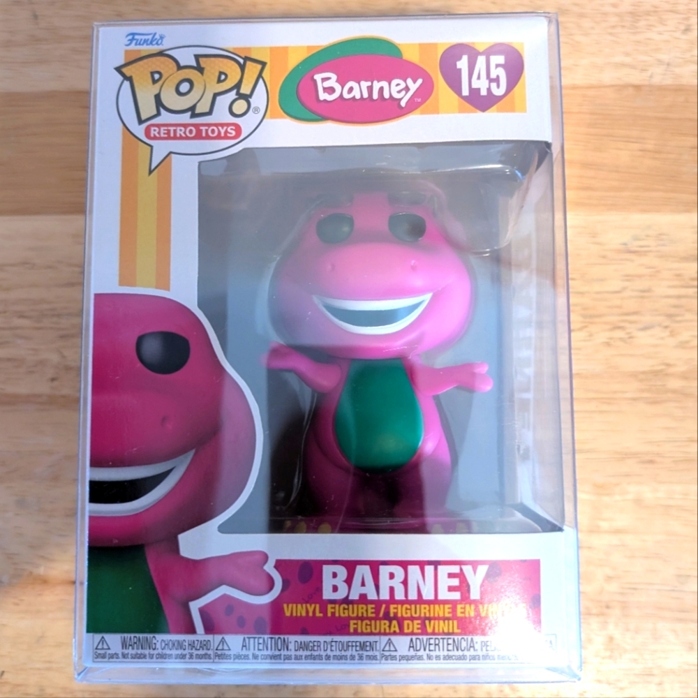 Funko Pop Barney Vinyl Figure Brand New Come In Soft Pop Protector